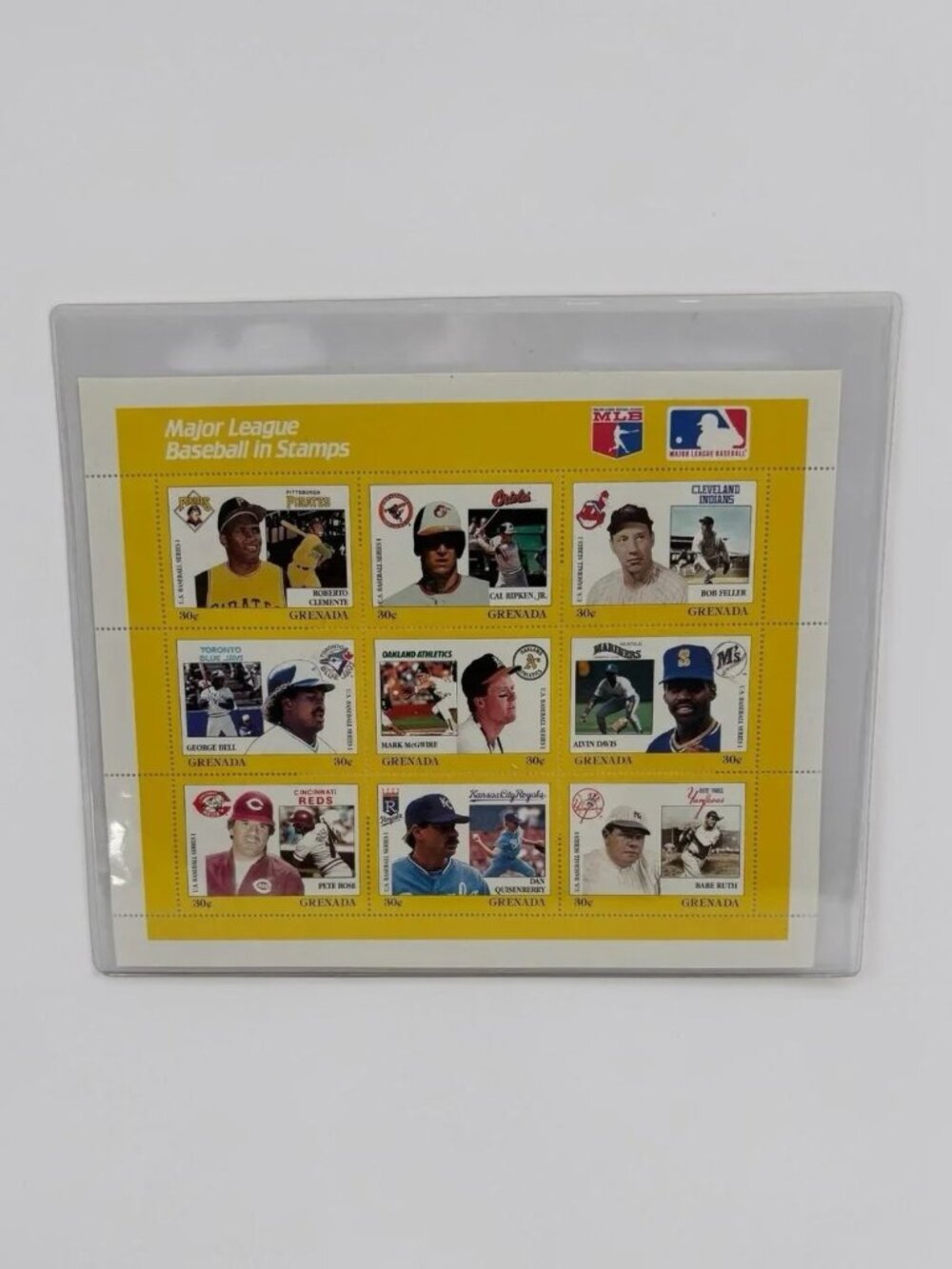 1988 Grenada Sheet of 9 Stamps Includes Rare Rose Stamp Ruth Ripken   2768